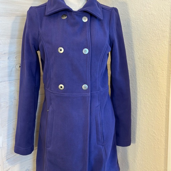 Athleta switchback‎ size Small purple fleece peacoat - Picture 5 of 15